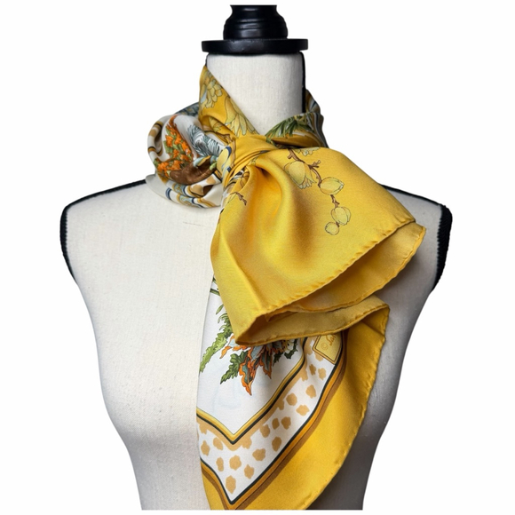 Salvatore Ferragamo 100% Silk Twill Scarf - Picture 4 of 11